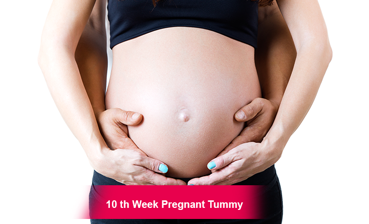 10th Week Pregnant Tummy