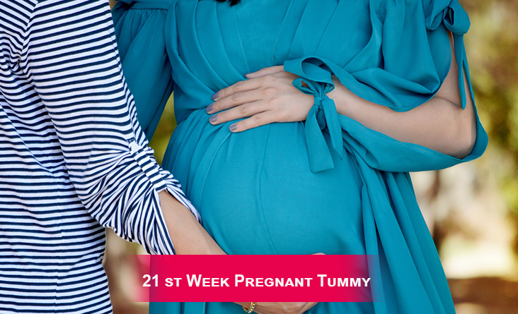 21st Week Pregnant Tummy