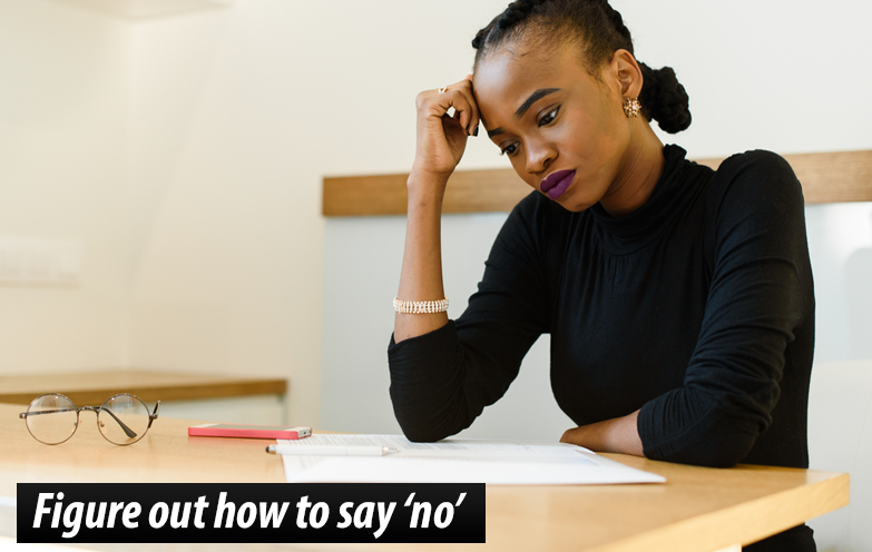 Figure out how to say ‘no’