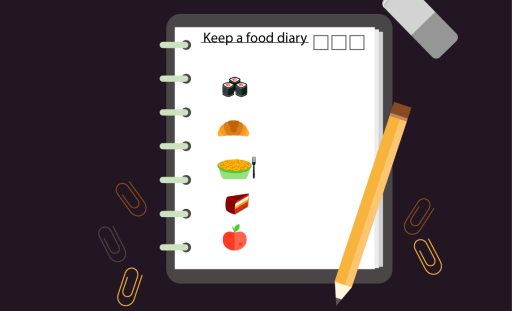 Keep a food diary