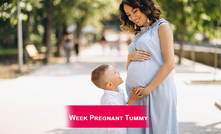 4 Week Pregnant Tummy