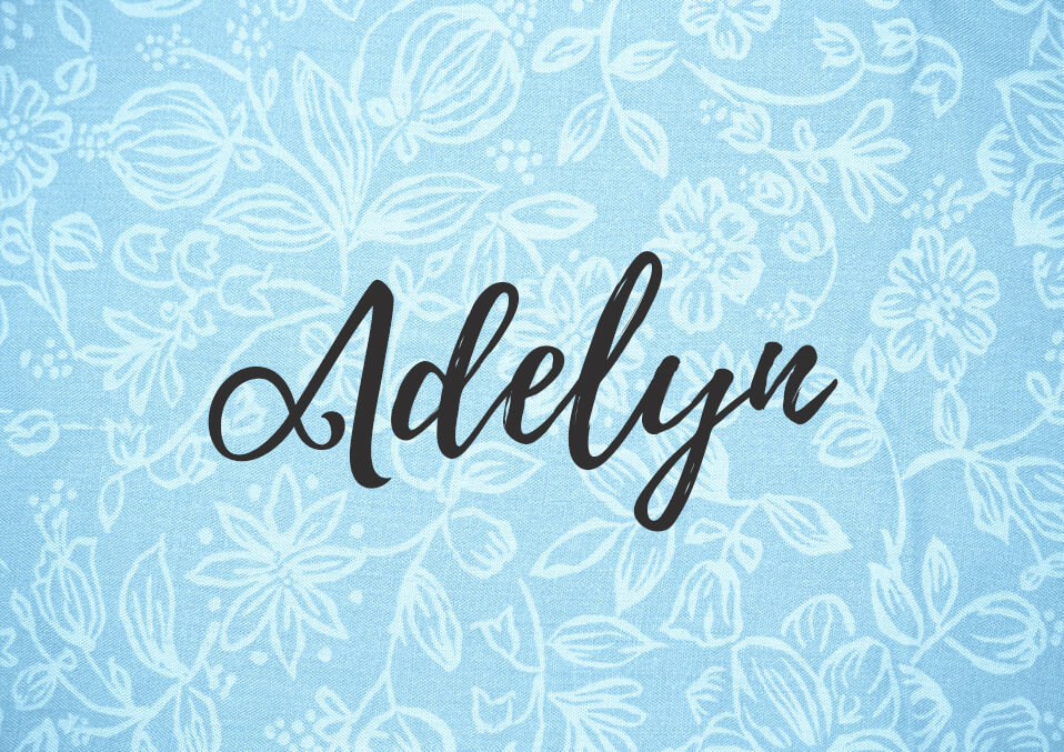 What does the name adelyn mean