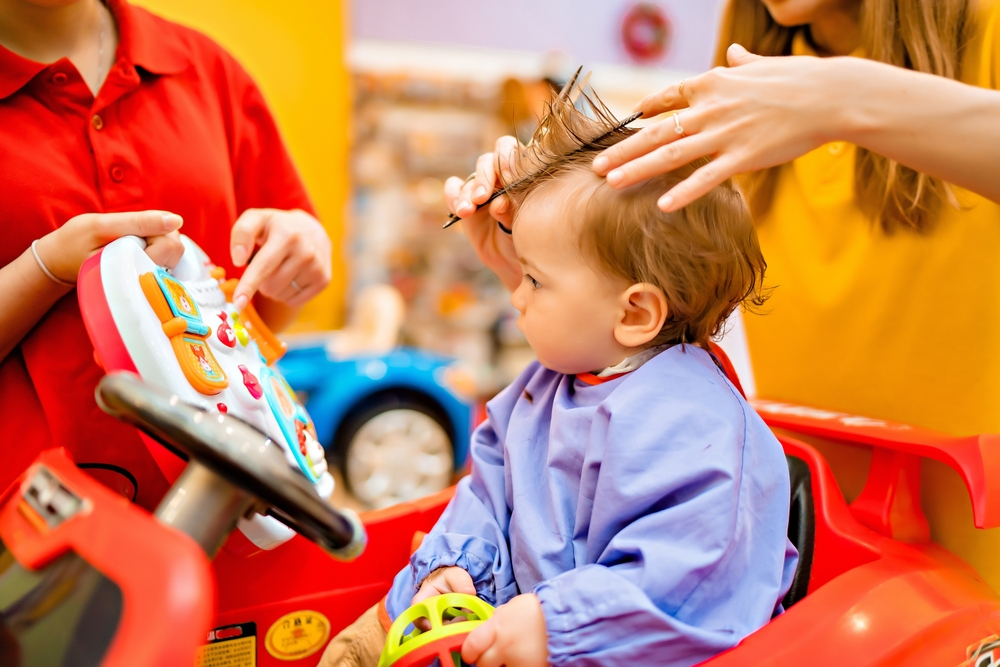 toddler’s hair cut