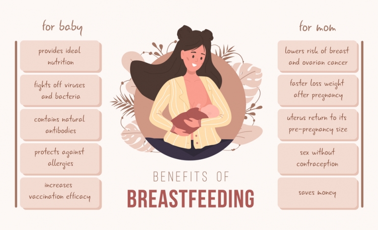 What are advantages of breastfeeding?